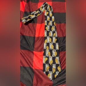 EUC Bugatti 100% Italian Silk Printed Tie